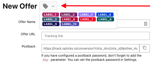 Add Multiple Labels