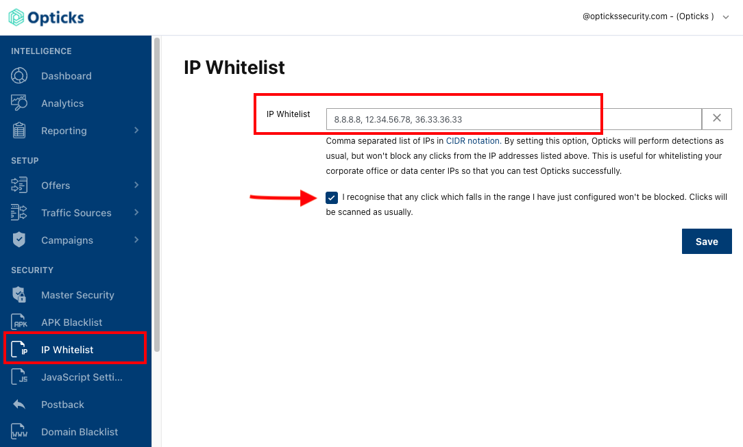 IP Whitelist